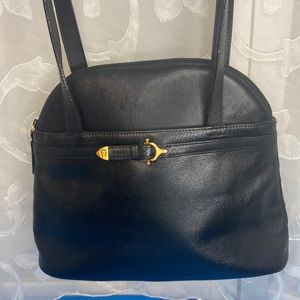 Etienne Aigner black leather purse handbag